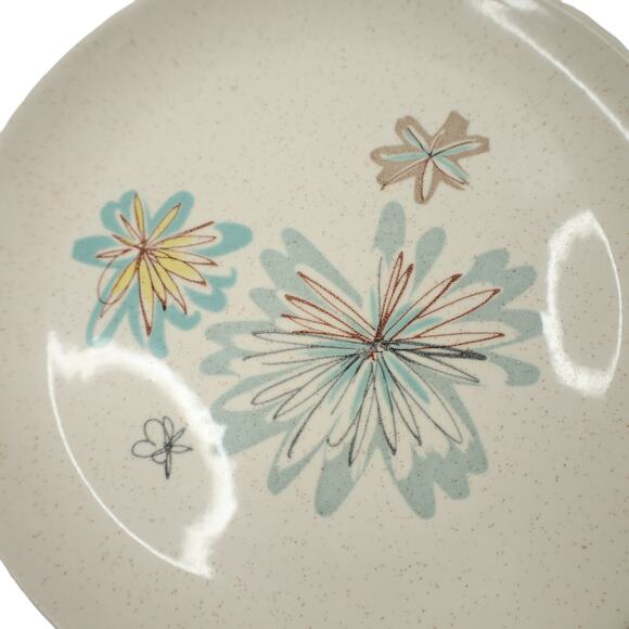 Vintageg MCM Vernonware "Young in Heart" Floral Ceramic Serving Dish - Picture 2 of 5